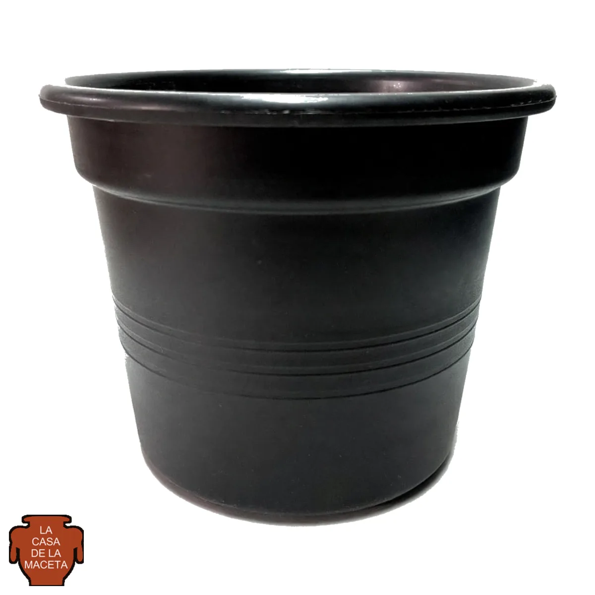 Maceta Cilíndrica sin plato — Negro