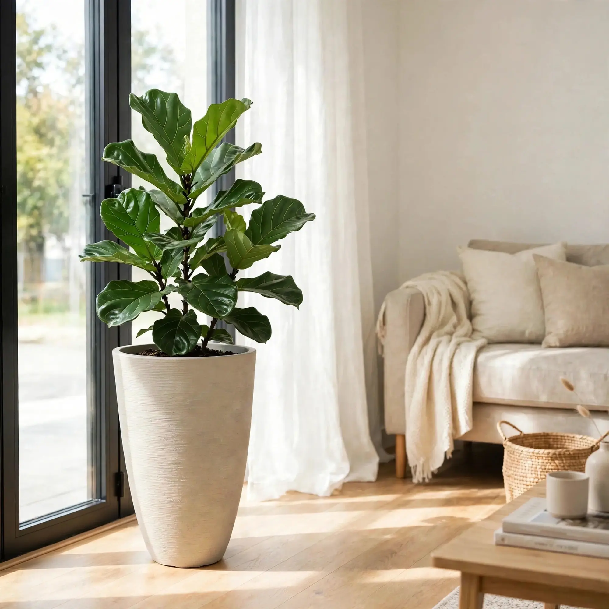 Modernas para interiores — Piramidales, livianas y fáciles de mantener