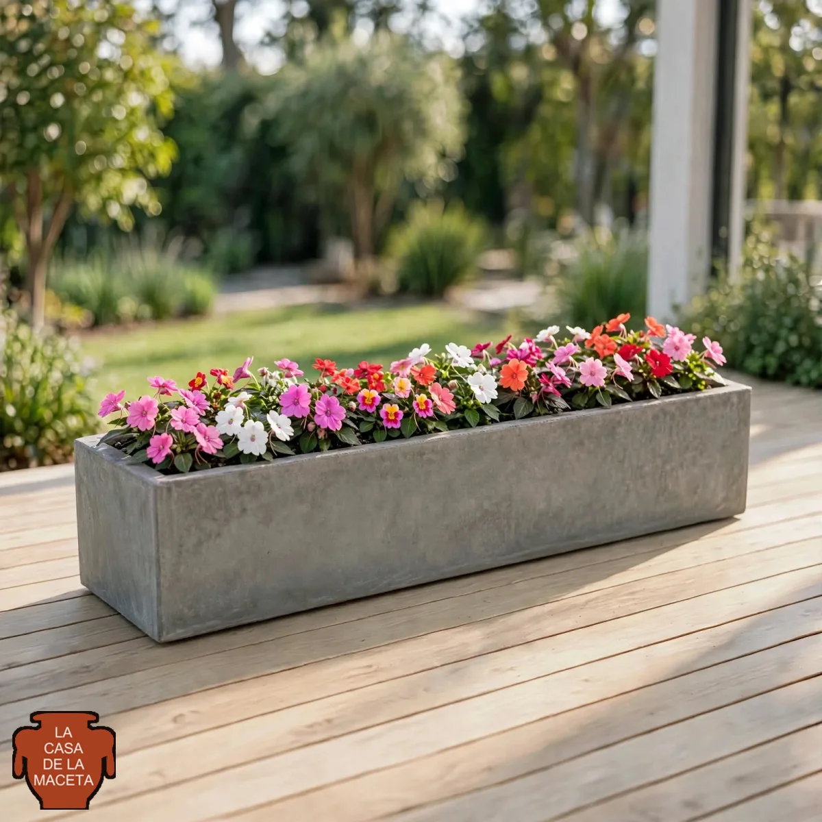 Jardinera de hormigón 1 m × 15 × 15