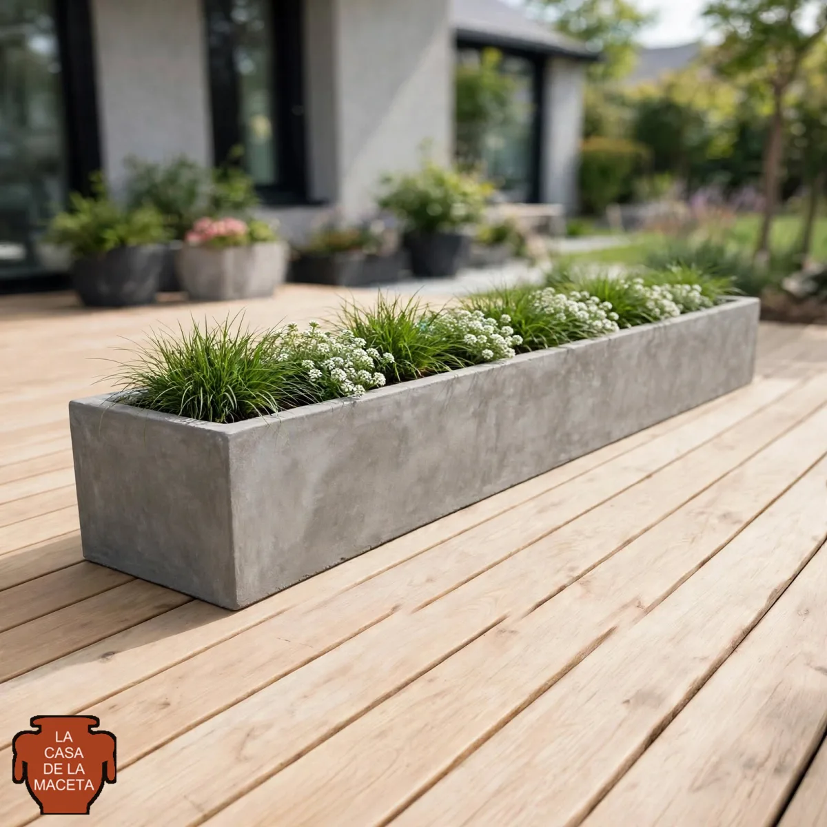 Jardinera de hormigón 1 m × 20 × 20