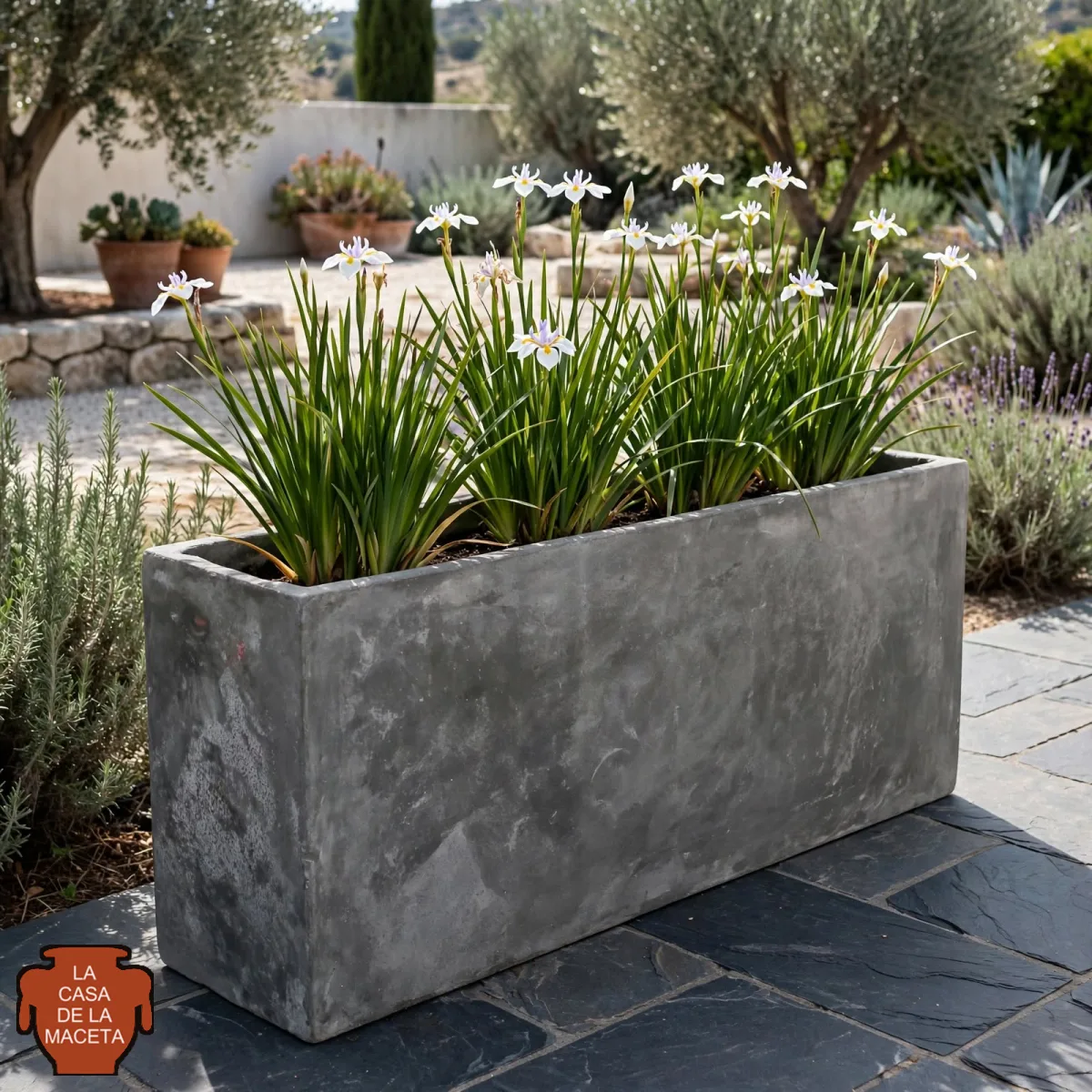 Jardinera de hormigón 1 m × 25 × 45