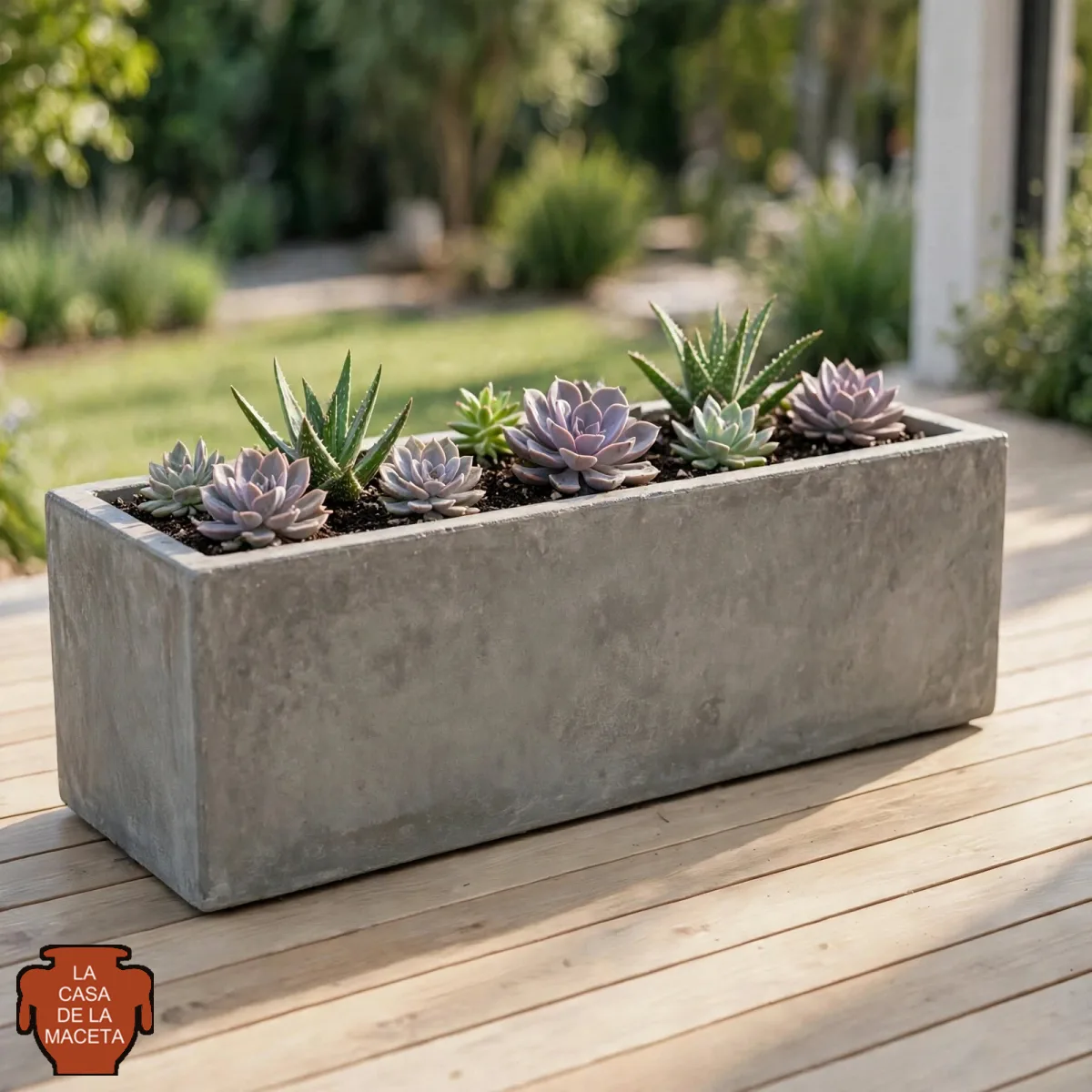 Jardinera de hormigón 50 × 20 × 20