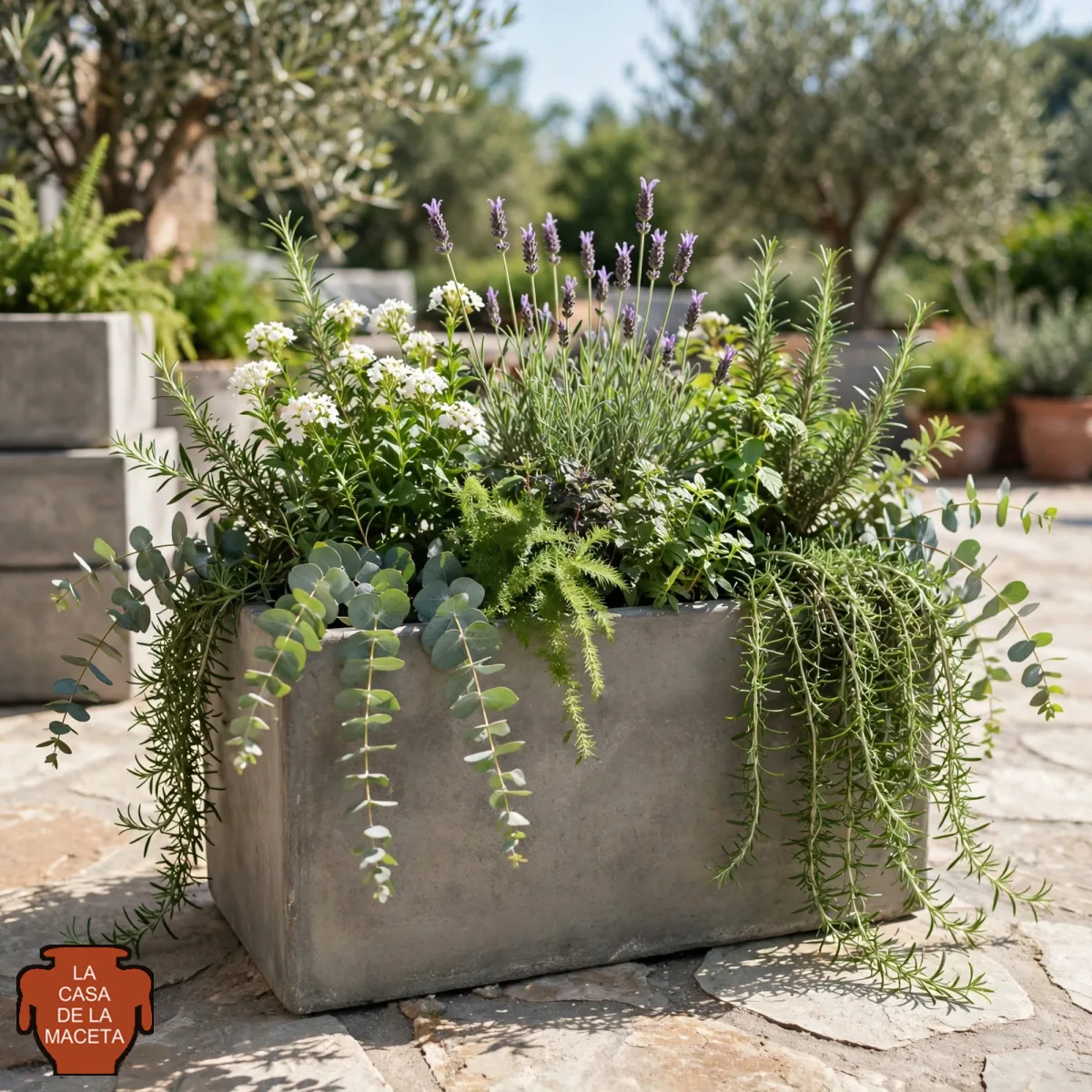 Jardinera de hormigón 60 × 30 × 30