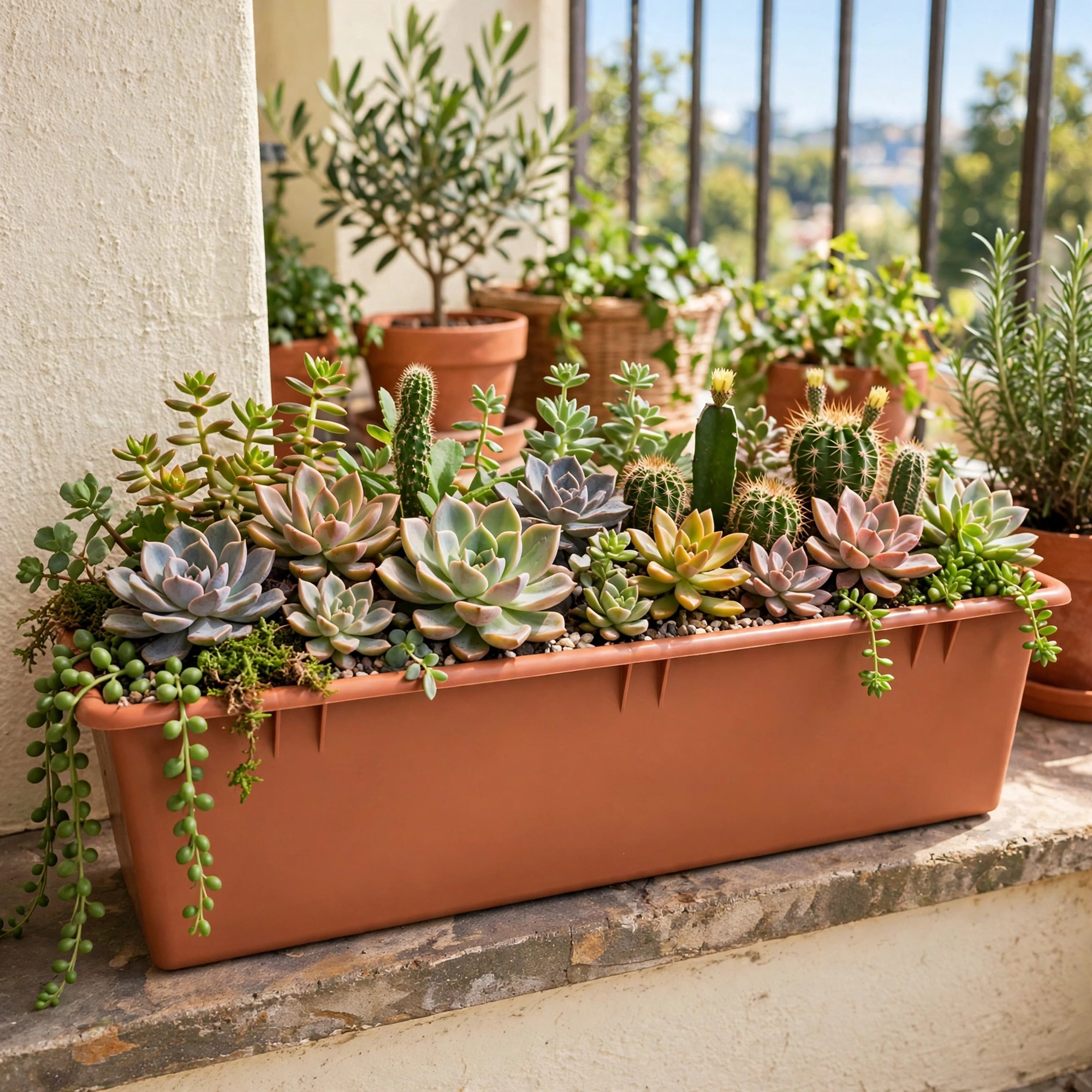 Jardineras de Plástico Rectangulares
