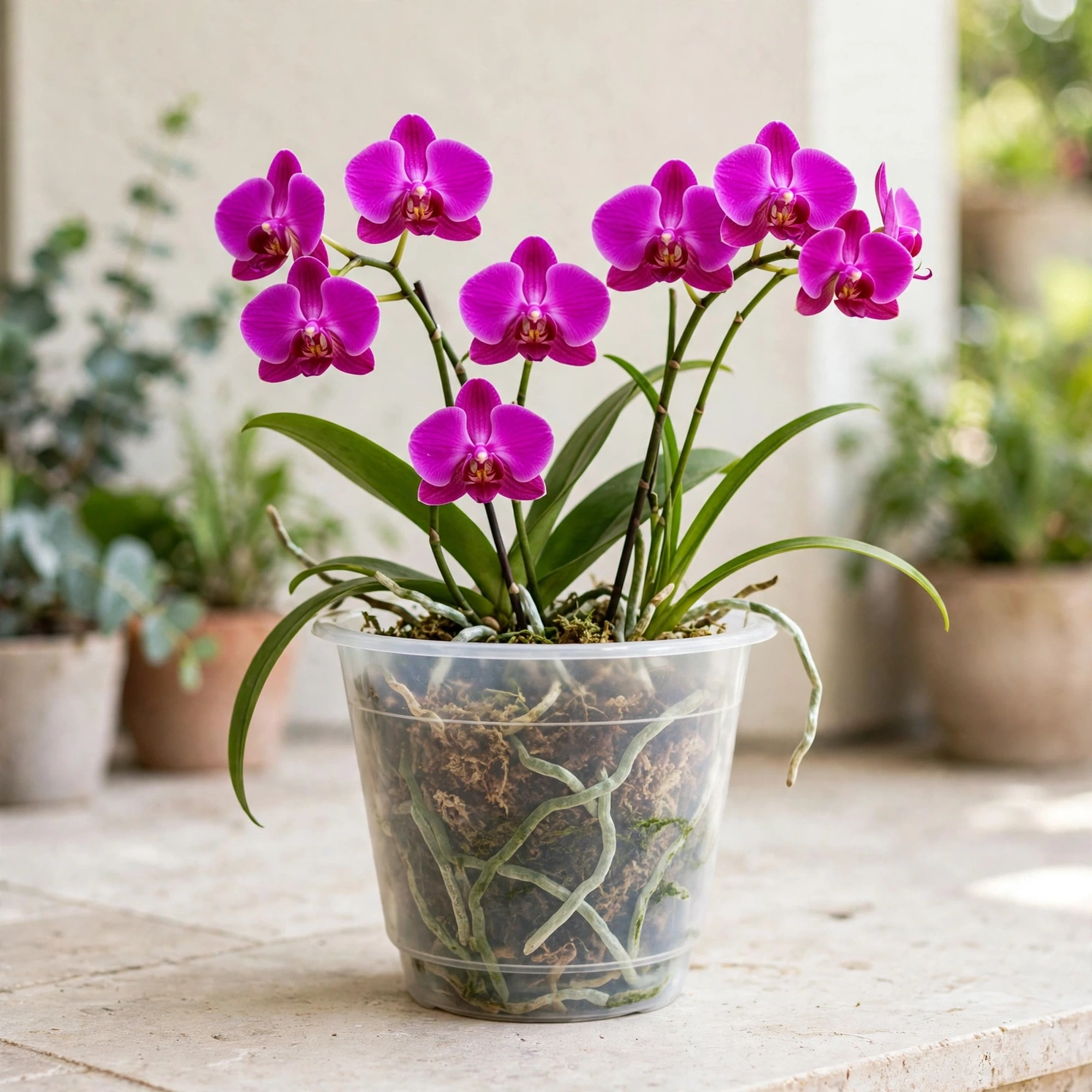 Macetas Transparentes para Orquídeas