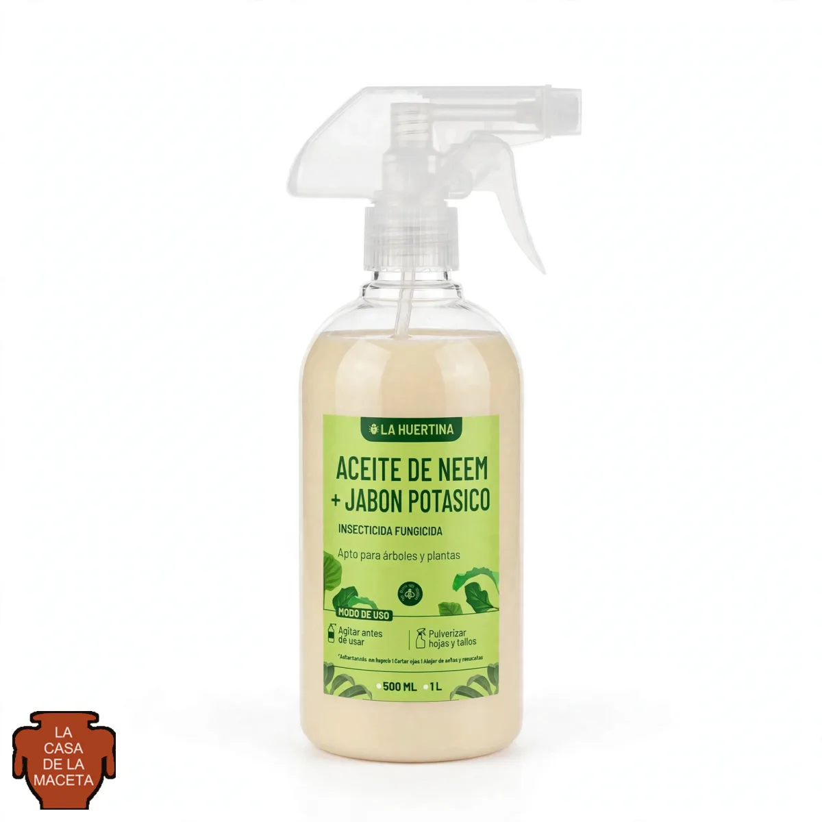 Insecticida orgánico — Aceite de neem + jabón potásico